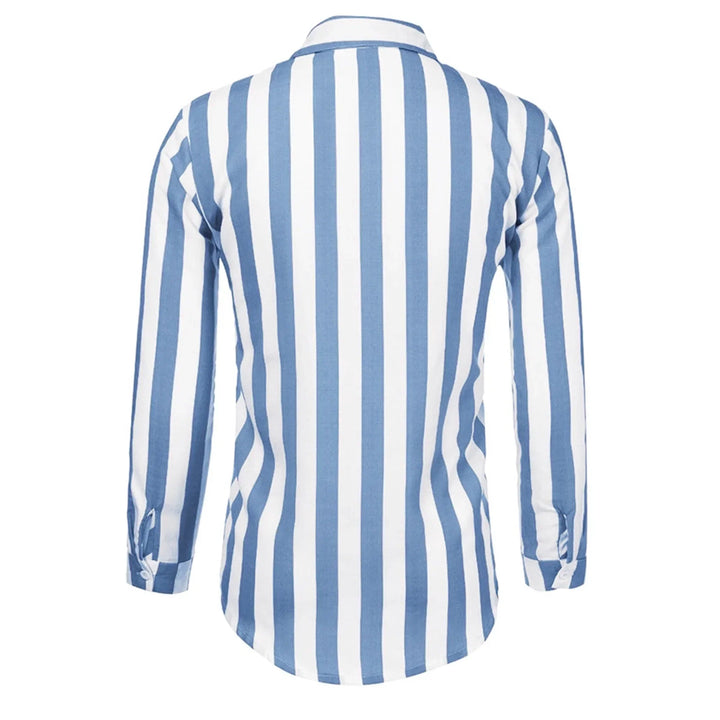 Patryk | Męska koszula w paski long sleeve