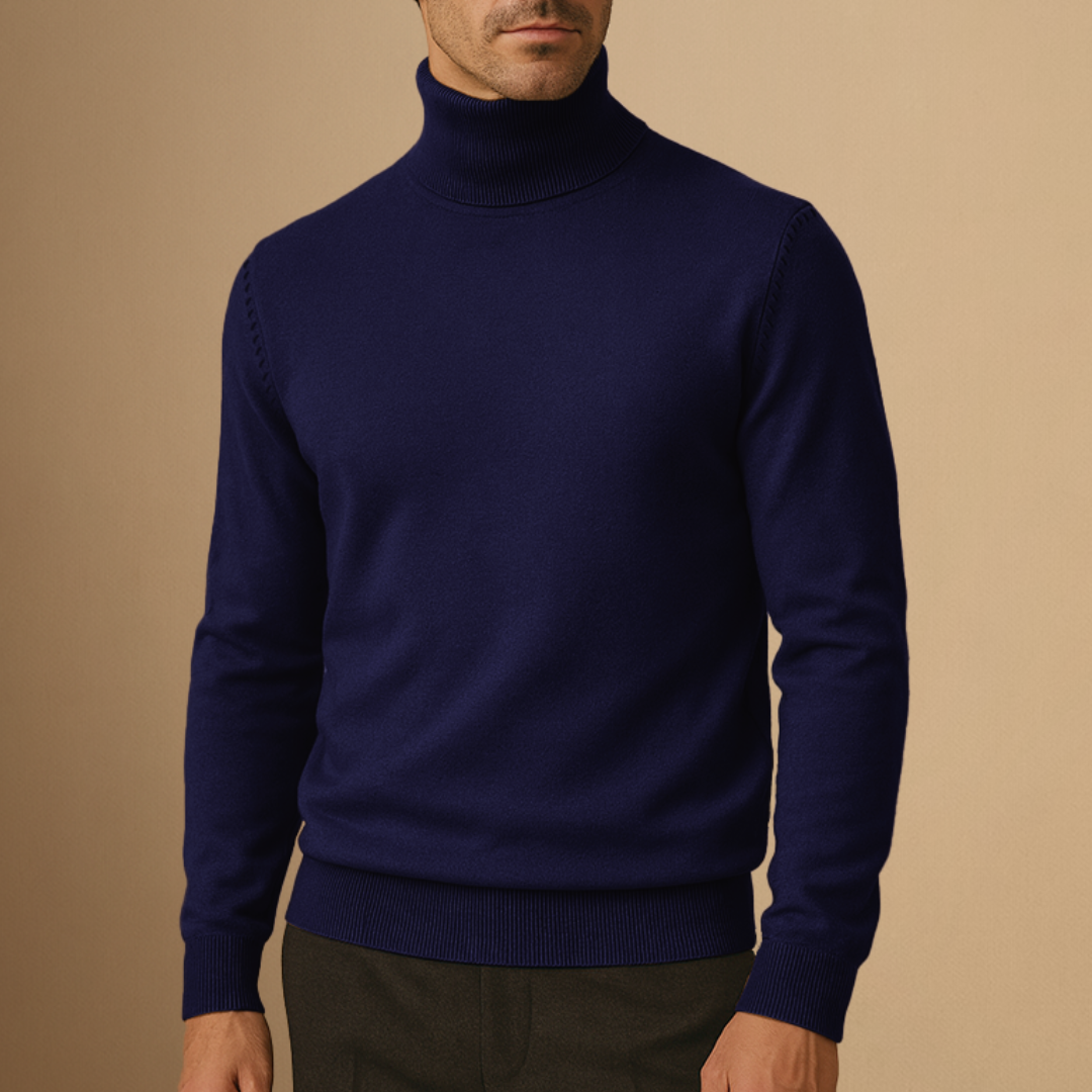 Seweryn | Męski golf soft turtleneck