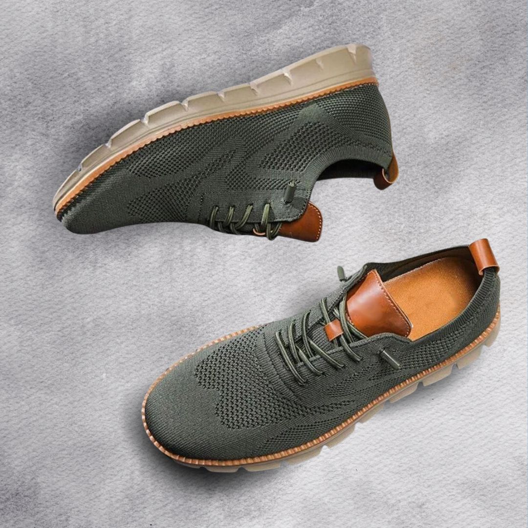 Damian | Męskie oddychające sneakersy zielone