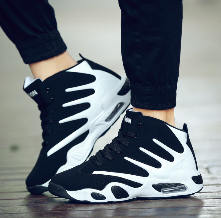 Męskie wysokie buty do koszykówki z poduszką powietrzną