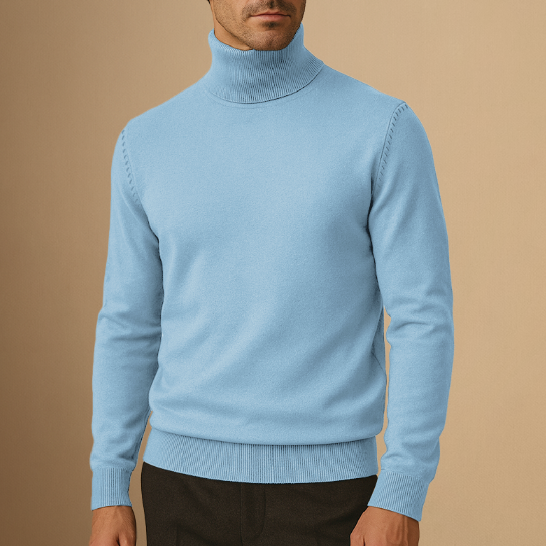 Seweryn | Męski golf soft turtleneck