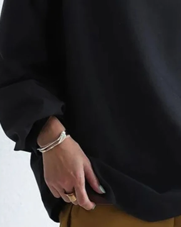 Ilza | Bluza oversize ze stójką damska