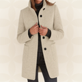 Wanda | Women's coat with high collar and pockets