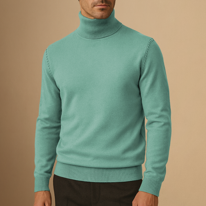 Seweryn | Męski golf soft turtleneck