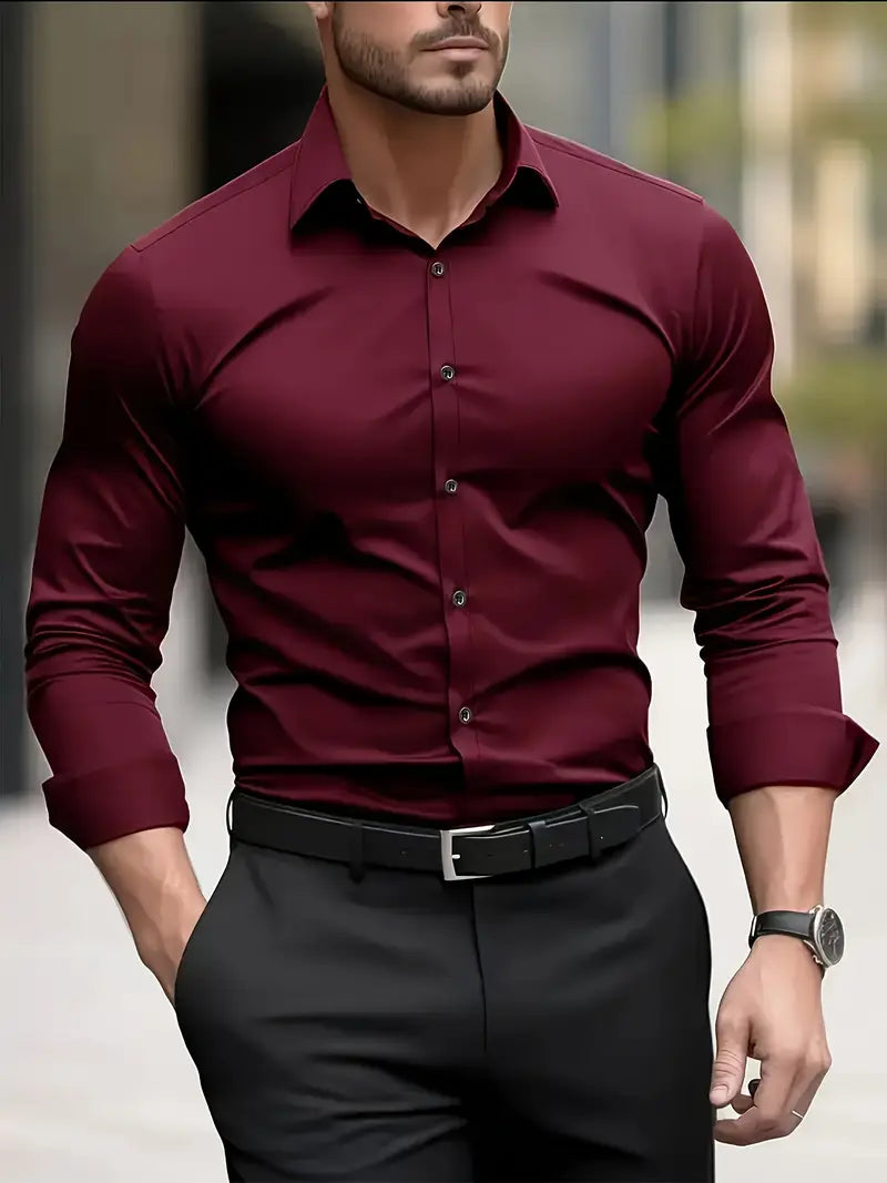 Mateusz | Elegancka Koszula Biznesowa Męska Slim Fit