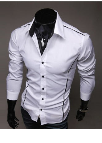 Męska koszula slim fit z długim rękawem