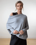 Tamara | Damski asymetryczny sweter cashmere