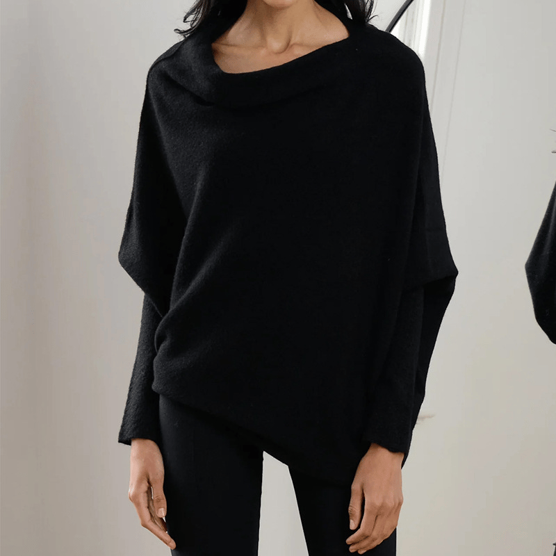 Tamara | Damski asymetryczny sweter cashmere