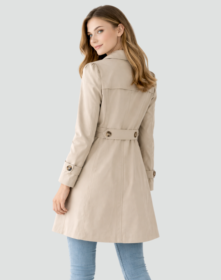 Emilia | Lekki Trencz Damski Slim Fit