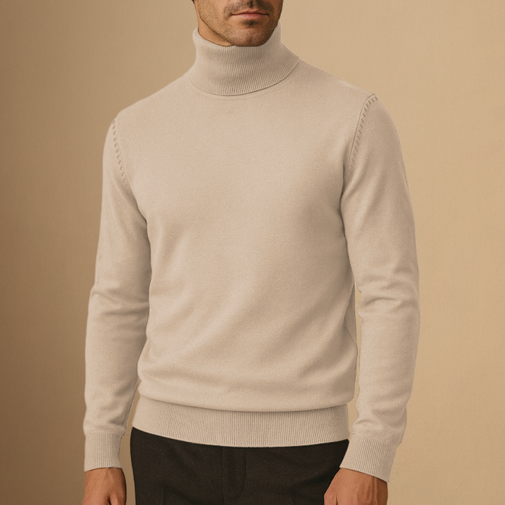 Seweryn | Męski golf soft turtleneck
