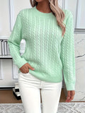 Iga | Damski sweter w warkoczowy splot