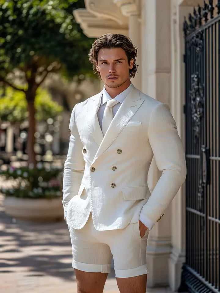 Patryk | Męska Marynarka Slim Fit Dwurzędowa
