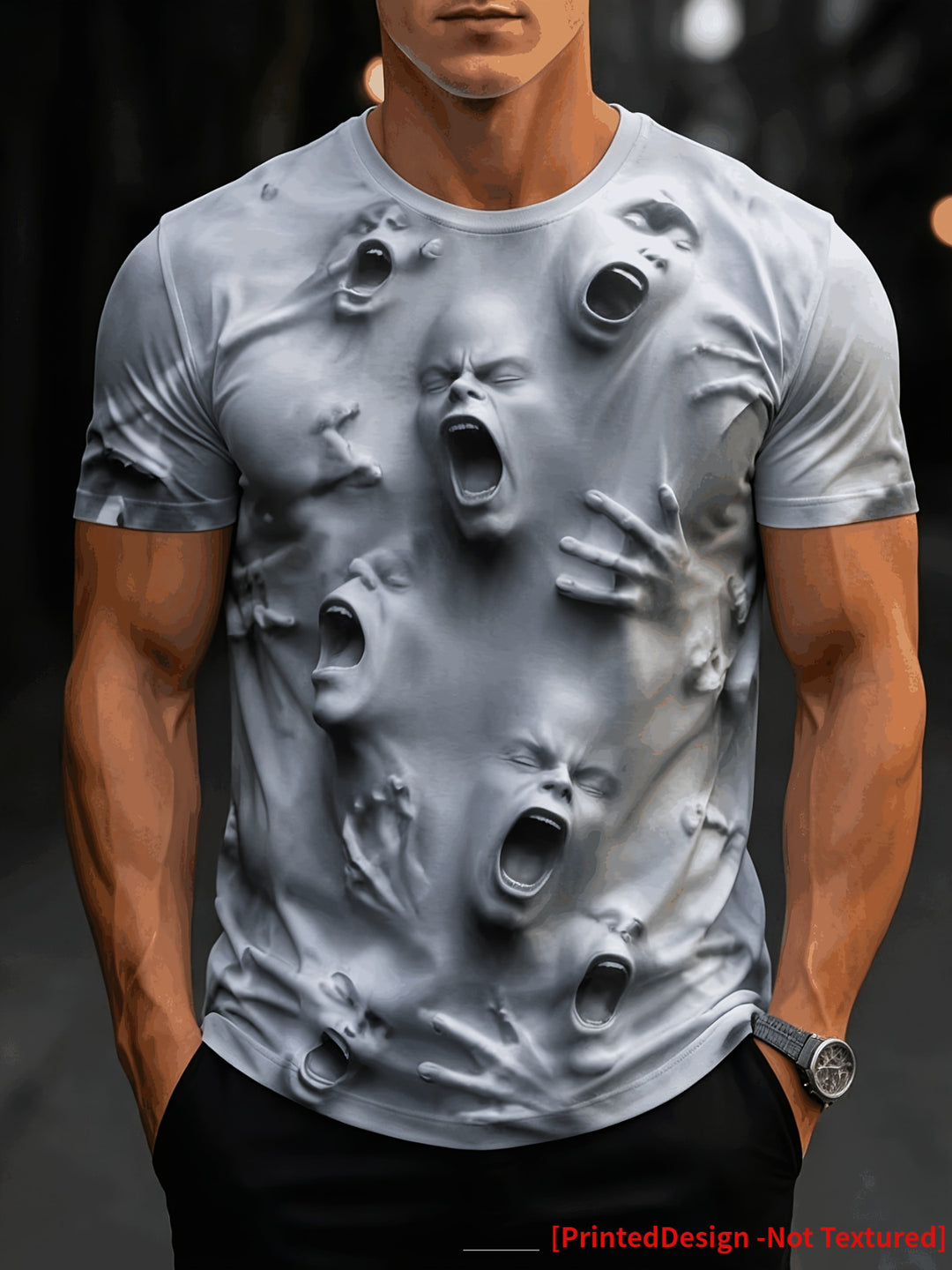 Benedykt | Męski t-shirt z nadrukiem