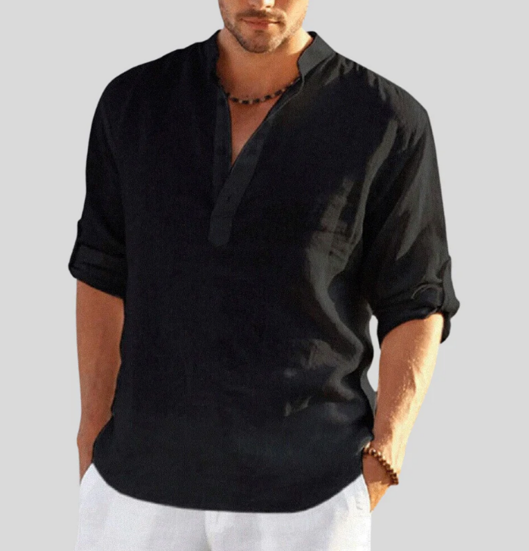 Igor | Lniana Koszula Męska Casual
