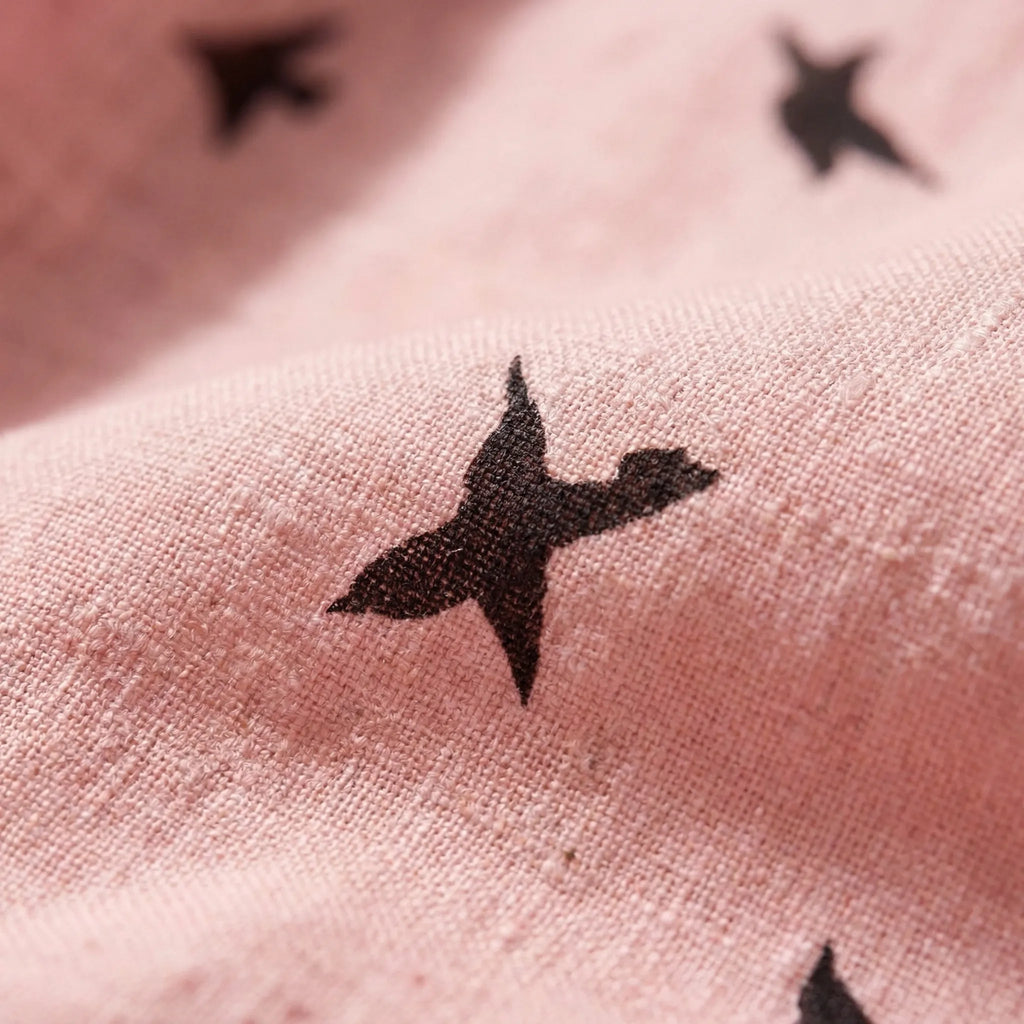 Birdella - Luźna Bluzka Z Nadrukiem W Ptaki