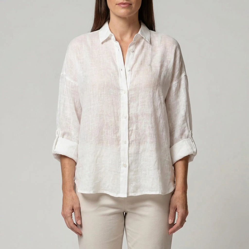 Blouzen - Oversizowa Bluzka Z Długim Rękawem