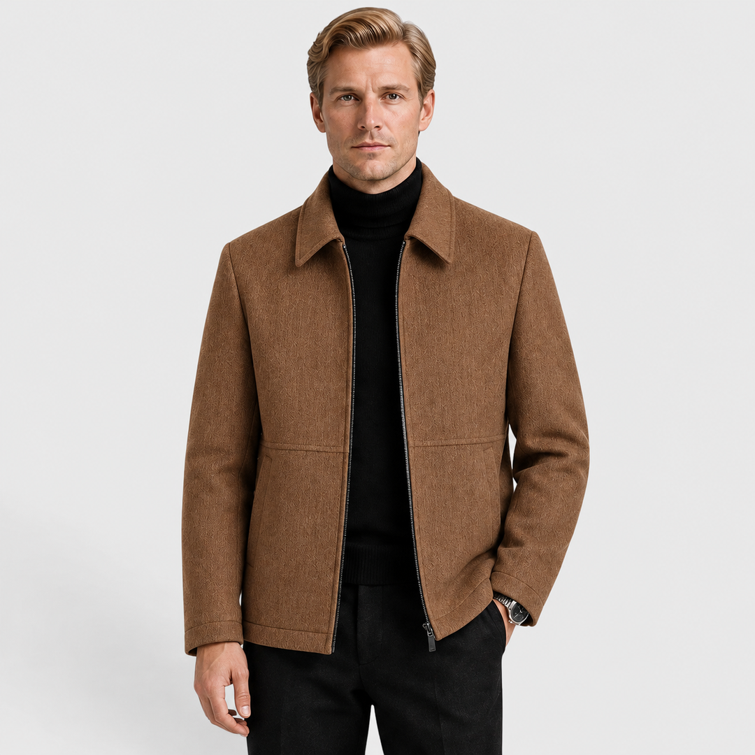 Miłosz | Elegancka Kurtka Męska Wełniana