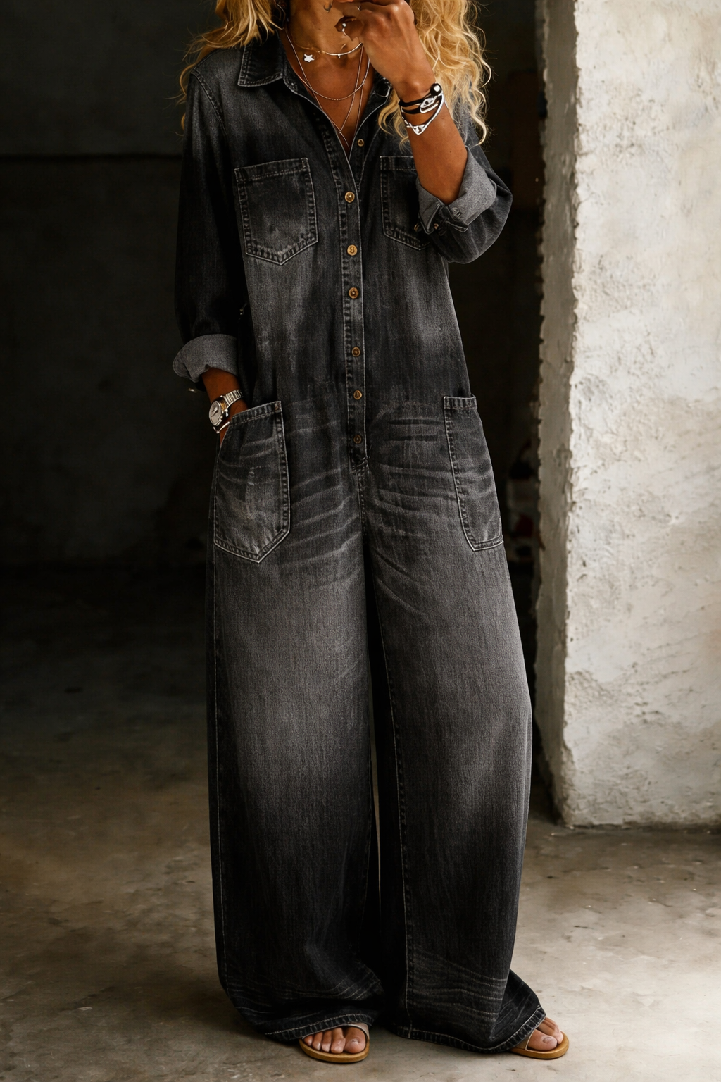 Karolina | Kombinezon Denim Freedom