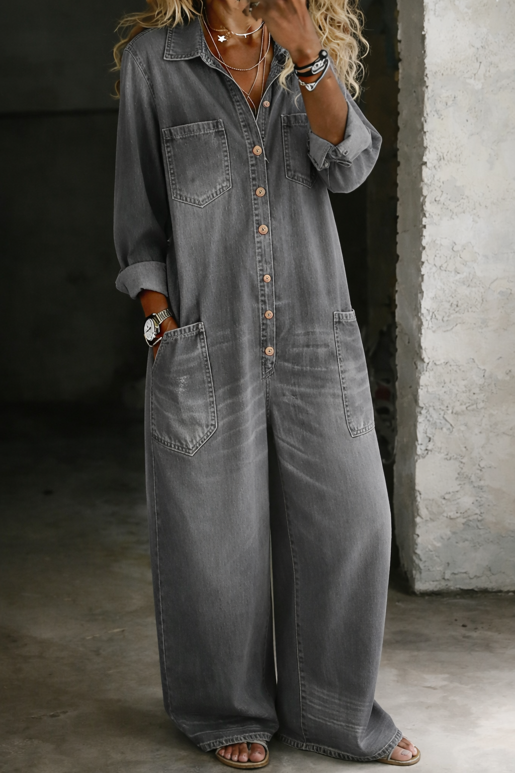 Karolina | Kombinezon Denim Freedom