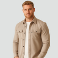 Szymon | Overshirt Męski z Kieszeniami