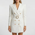 Clarette - Double-Breasted Tailored Blazer Dress