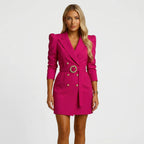 Clarette - Double-Breasted Tailored Blazer Dress
