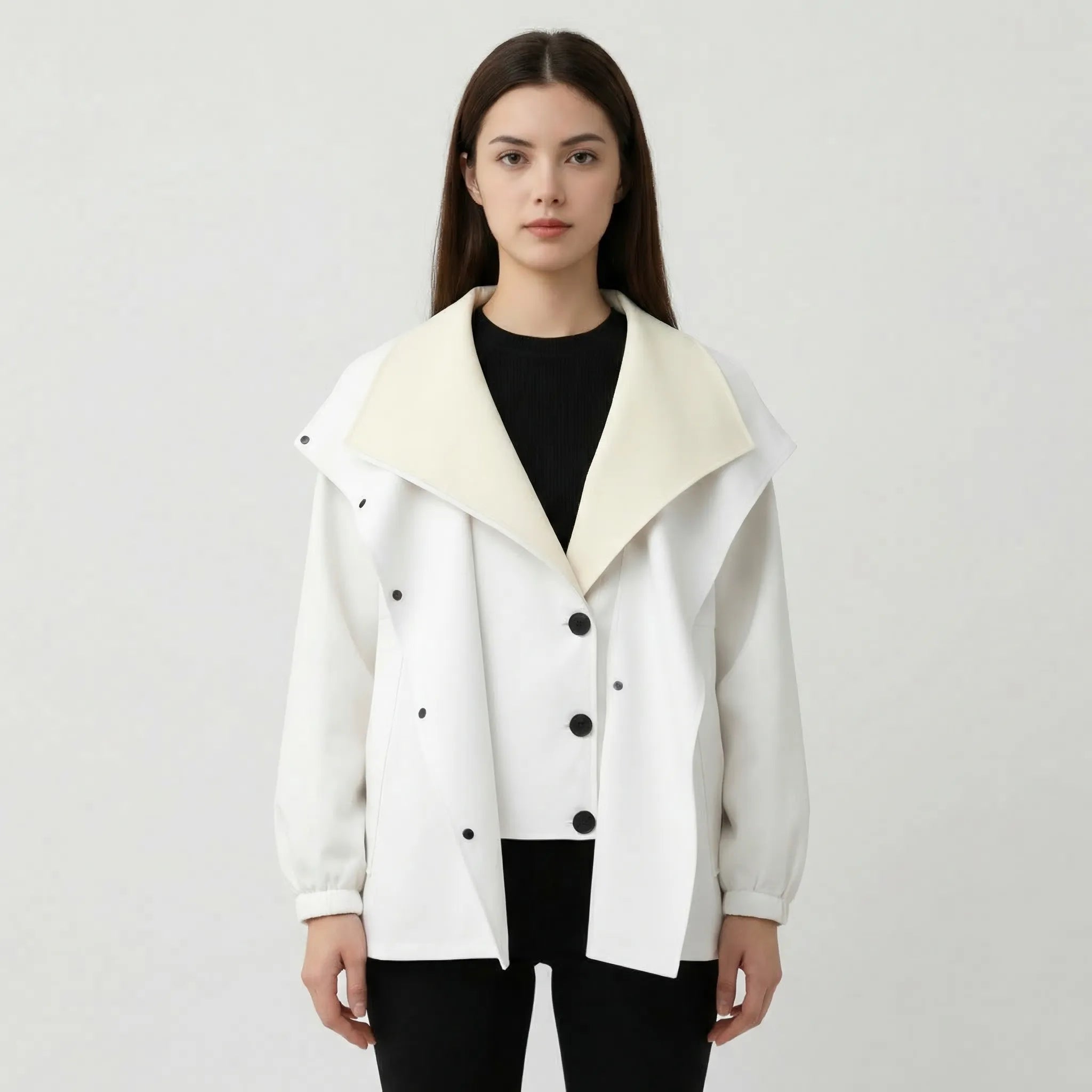 Cloveryn - Relaxed-Fit Windbreaker With Layered Hood