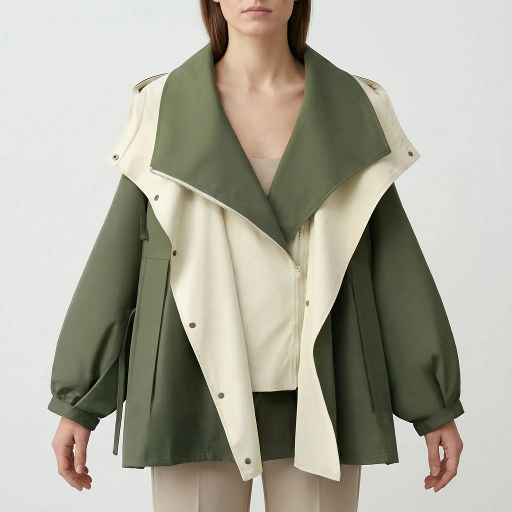 Cloveryn - Relaxed-Fit Windbreaker With Layered Hood