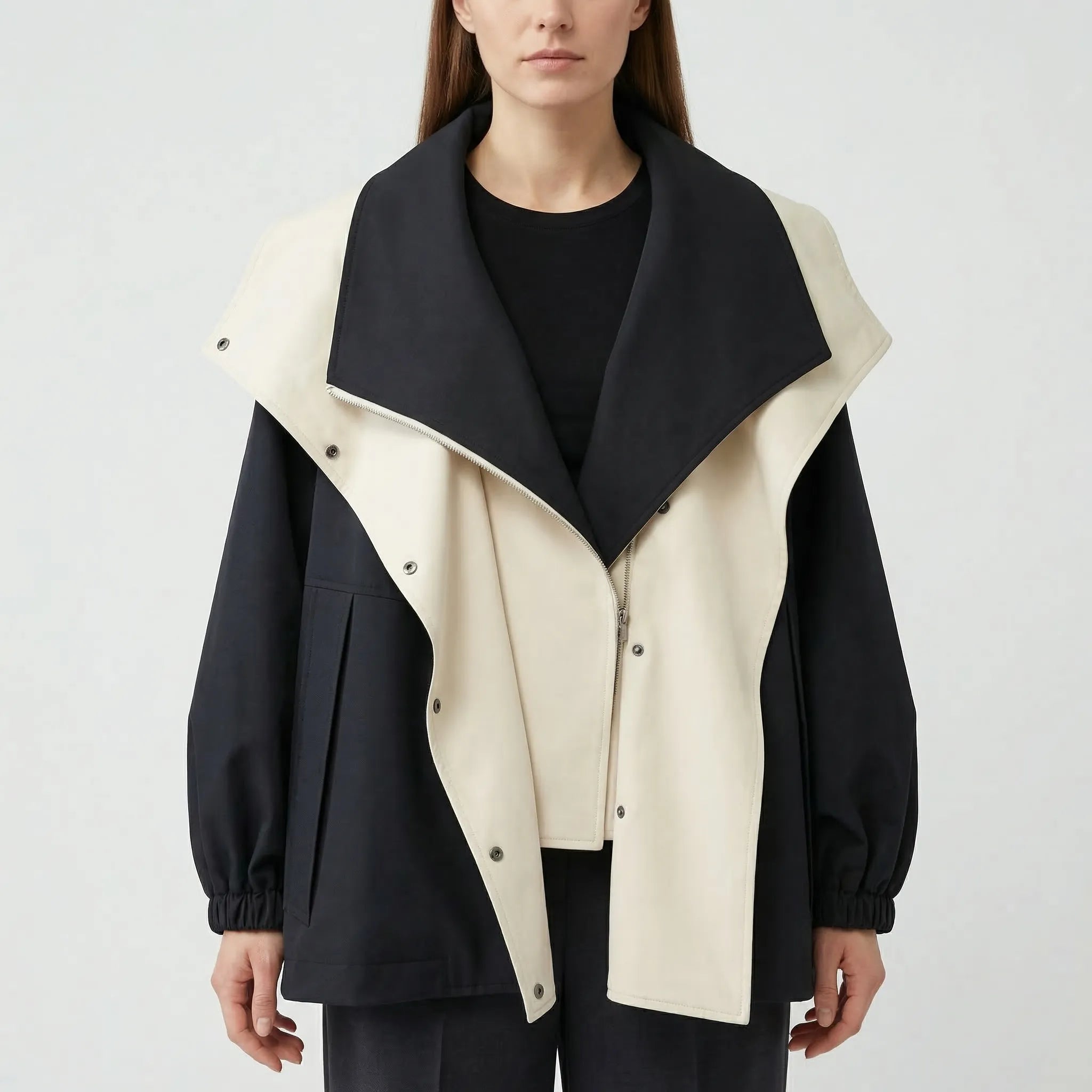Cloveryn - Relaxed-Fit Windbreaker With Layered Hood
