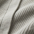 Coziven - Oversize Kardigan Z Prążkowanym Splotem