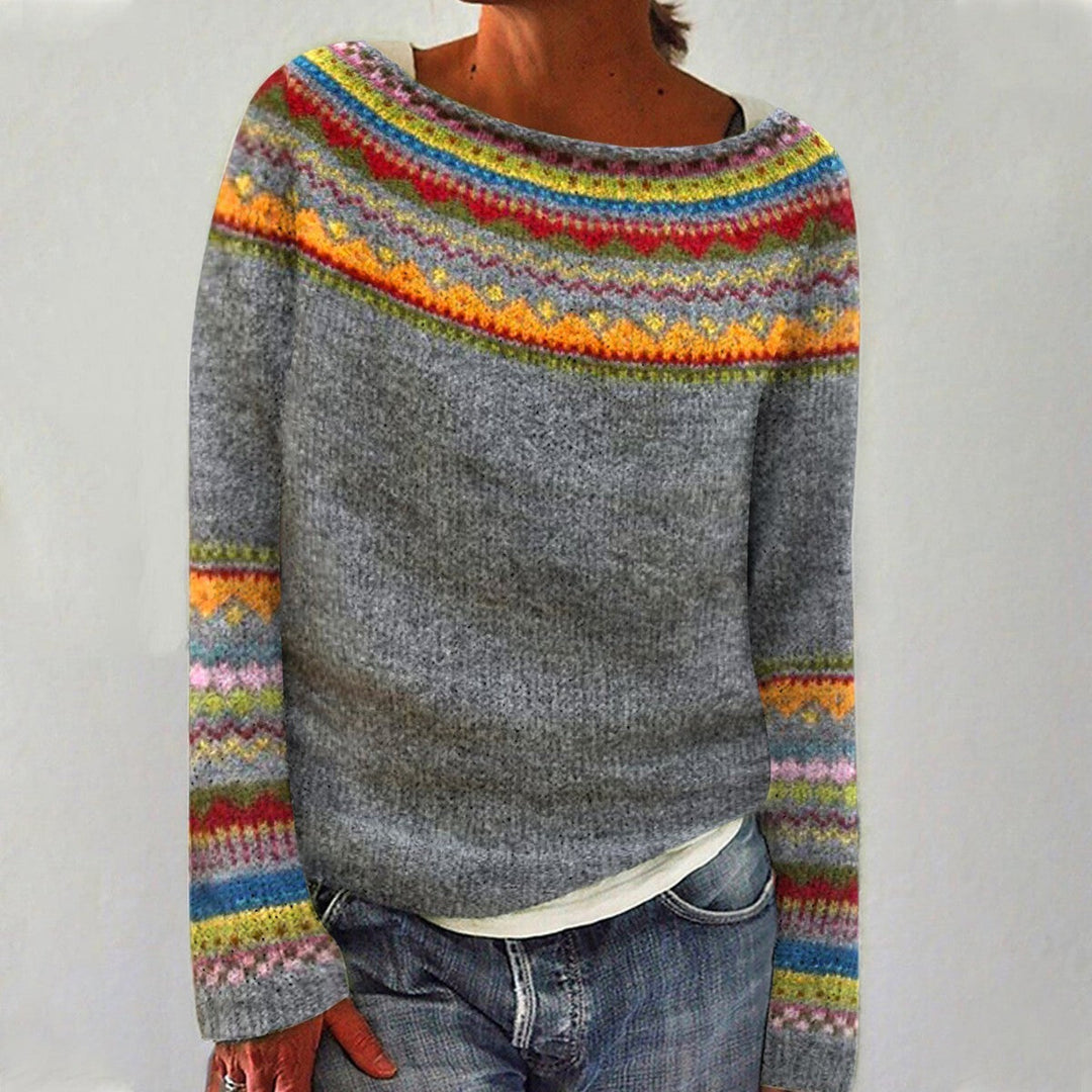 Damski sweter vintage w luźnym kroju