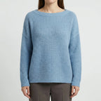 Drapova - Sweter Z Szerokim Dekoltem I Długim Rękawem