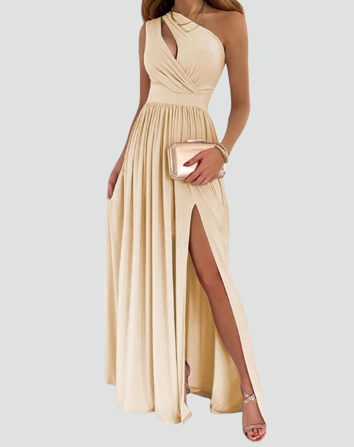 Michalina | Elegancka Sukienka Maxi na Jedno Ramię