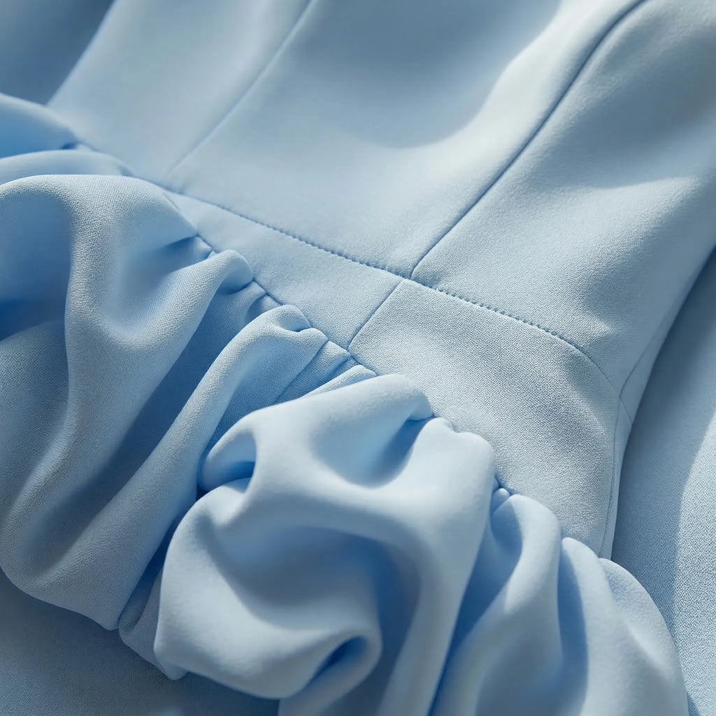 Fleurella - Full-Length Flared Spaghetti Strap Dress