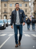 Cyprian | Men's quilted jacket, tailored fit