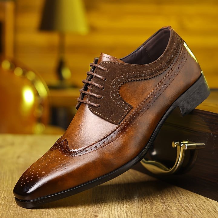 Maksymilian | Eleganckie Brogsy Męskie