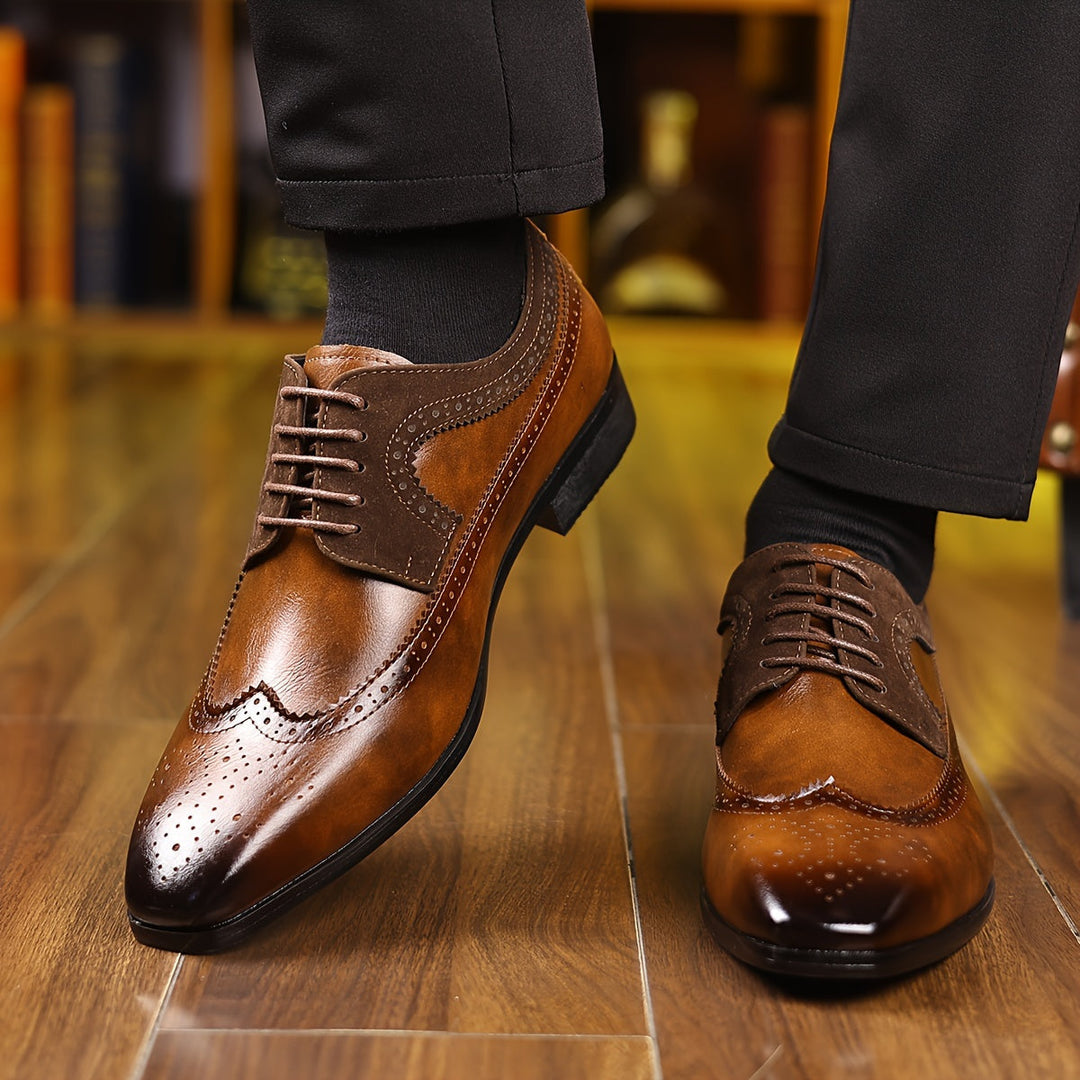 Maksymilian | Eleganckie Brogsy Męskie