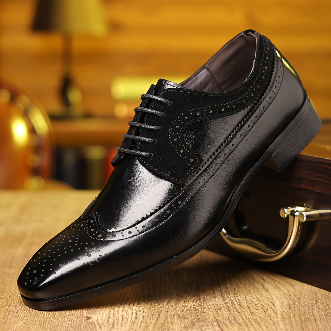 Maksymilian | Eleganckie Brogsy Męskie