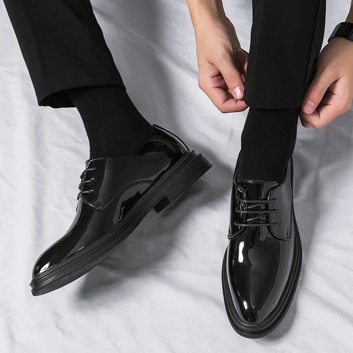 Kamil | Męskie Buty Wizytowe Lakierowane