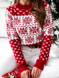 Ewa | Dámský vánoční svetr Snowflake