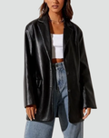 Krystyna | Marynarka Urban Leather Chic