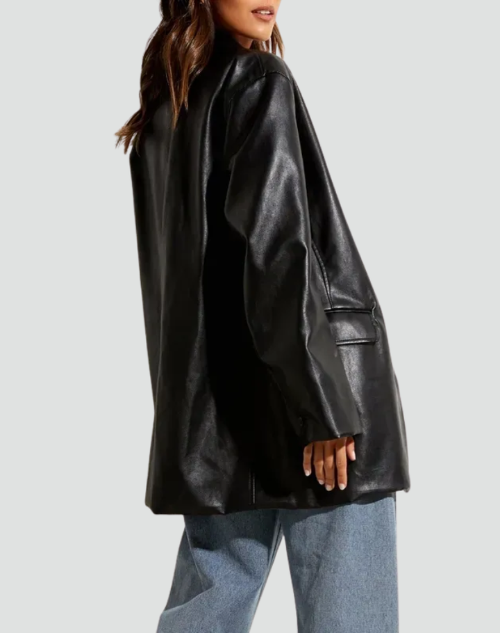 Krystyna | Marynarka Urban Leather Chic