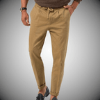 Noah chinosy męskie z troczkiem