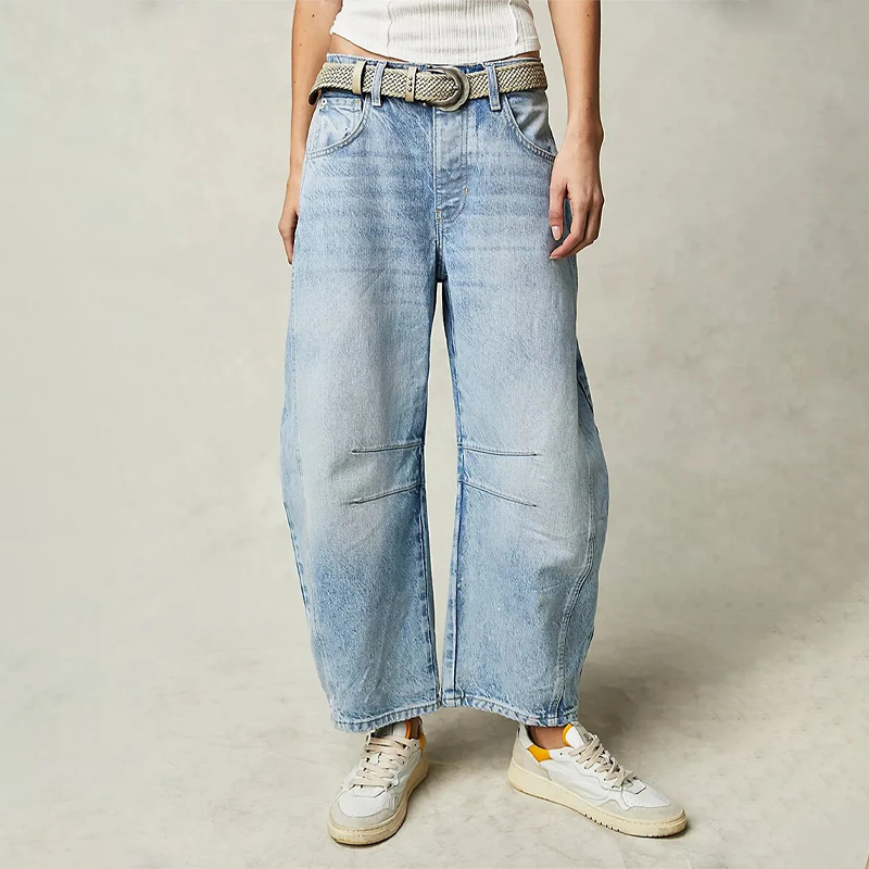 Bożena | Jeansy Baggy Urban Denim