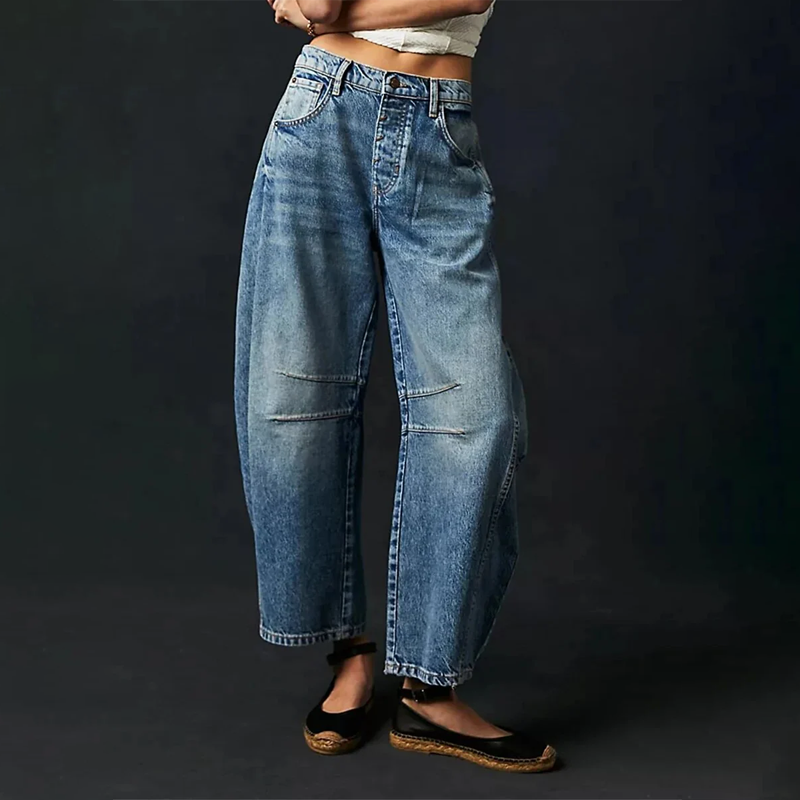 Bożena | Jeansy Baggy Urban Denim