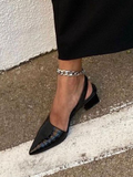 Melania | Γόβες slingback με όψη κροκόδειλου και τακούνι