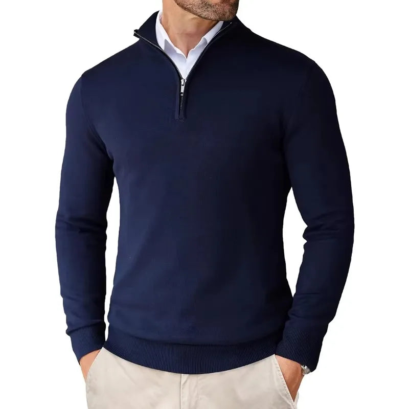 Konrad | Sweter Zip Modern Classic