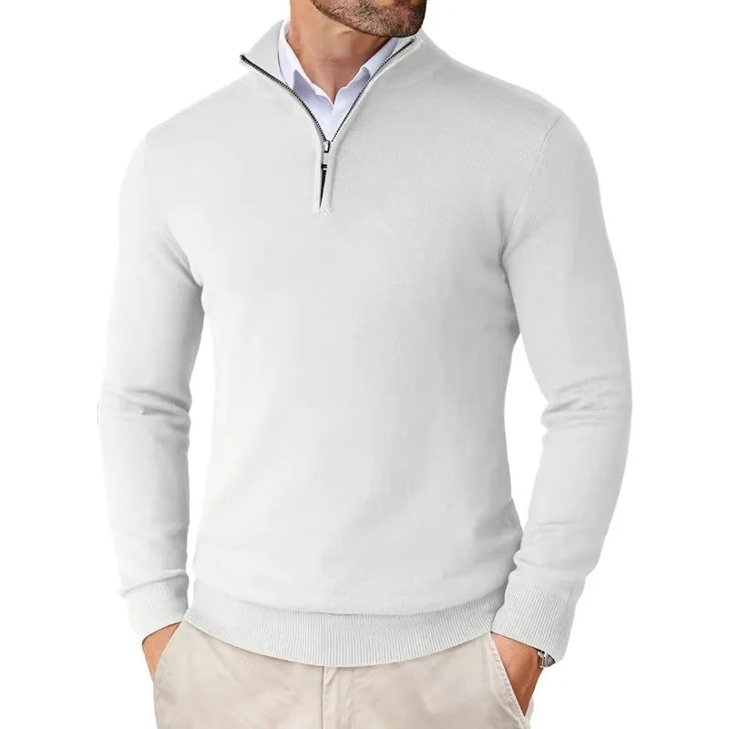 Konrad | Sweter Zip Modern Classic