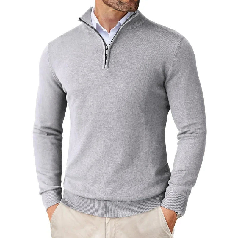 Konrad | Sweter Zip Modern Classic