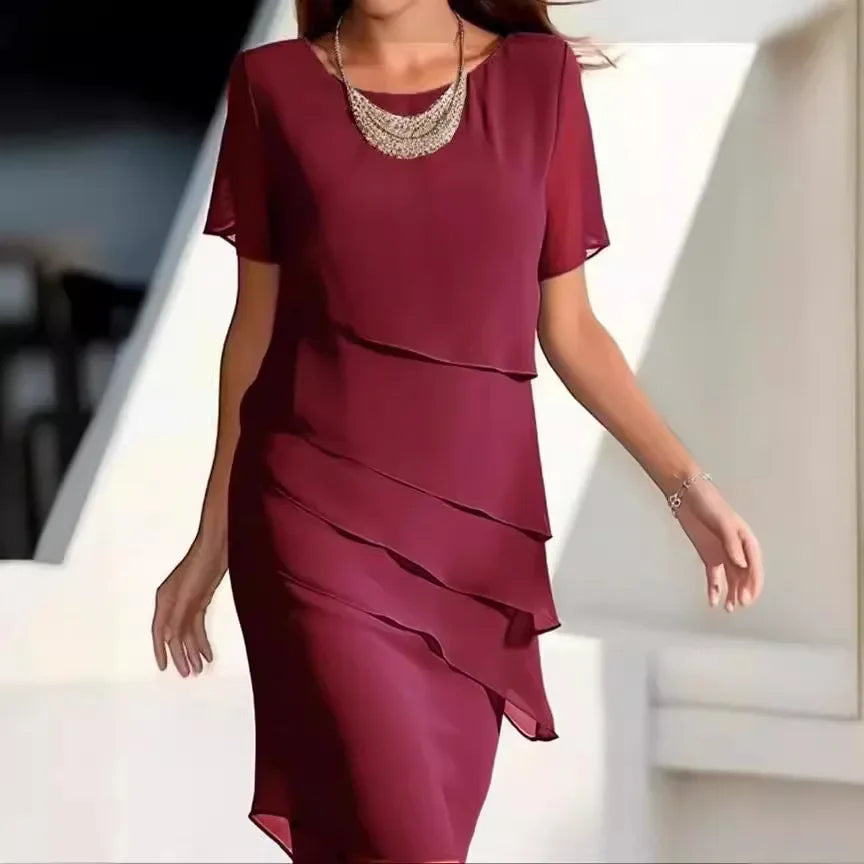 Zofia elegancka sukienka warstwowa
